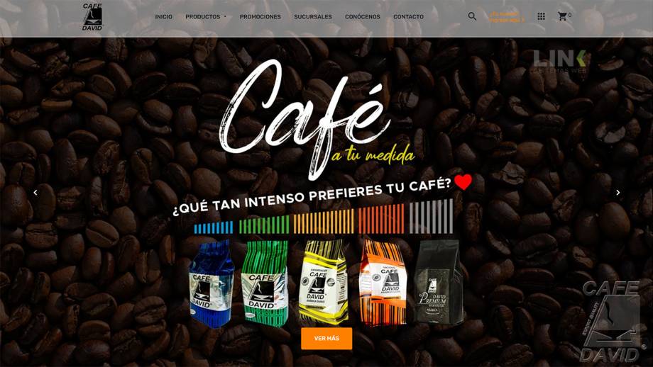Portal Café David - Link Sistemas Web